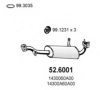 SUZUK 1430060A1V Middle Silencer